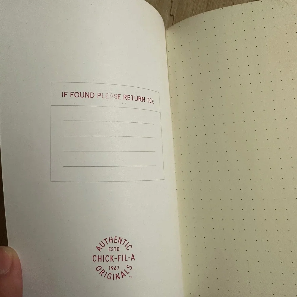 New Chic Fil A Cow Print Notebook